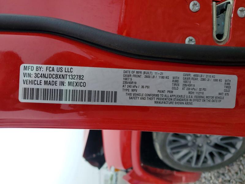54142496 :رقم المزاد ، 3C4NJDCBXNT132782 vin ، 2022 Jeep Compass مزاد بيع