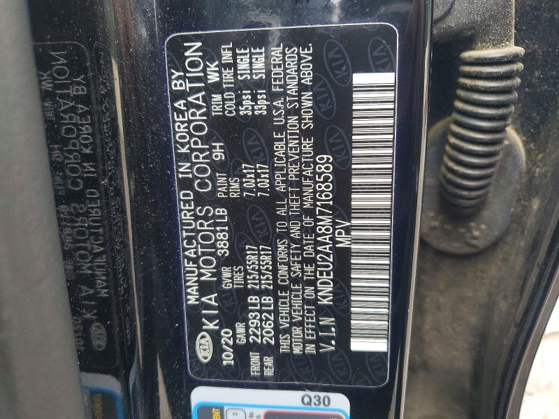 Продажа на аукционе авто 2021 Kia Seltos, vin: KNDEU2AA8M7168589, номер лота: 52891736