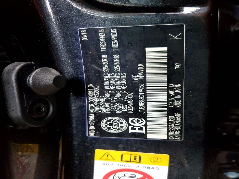 Aukcja sprzedaży 2019 Lexus Nx 300, vin: JTJBARBZ8K2179236, numer aukcji: 53378976