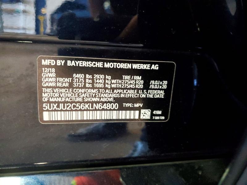 Aukcja sprzedaży 2019 Bmw X5, vin: 5UXJU2C56KLN64800, numer aukcji: 55440816