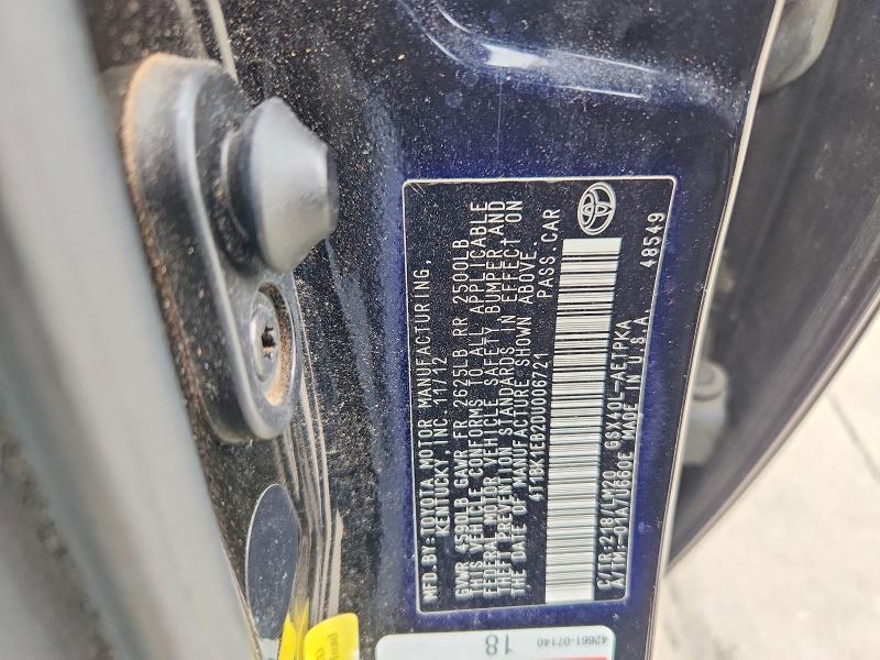 2013 Toyota Avalon მანქანა იყიდება აუქციონზე, vin: 4T1BK1EB2DU006721, აუქციონის ნომერი: 52943226