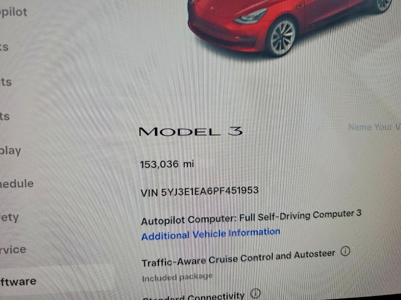 Продажа на аукционе авто 2023 Tesla Model 3, vin: 5YJ3E1EA6PF451953, номер лота: 54483326