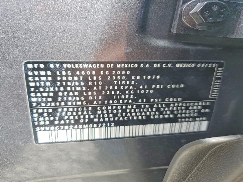 Продаж на аукціоні авто 2025 Volkswagen Taos, vin: 3VV8C7B24SM087212, номер лоту: 52558716