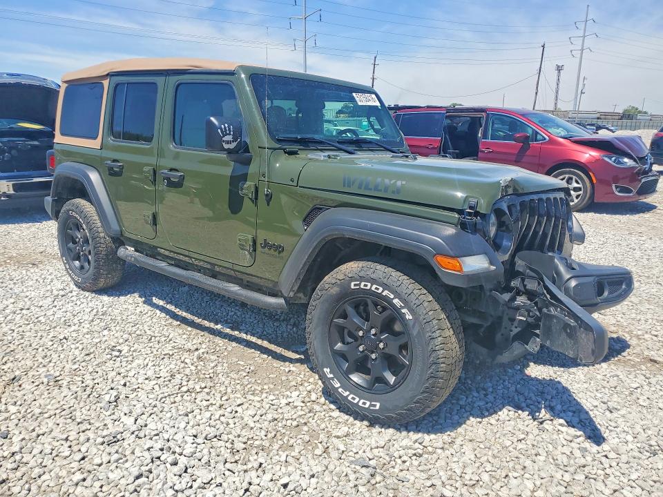 53158416 :رقم المزاد ، 1C4HJXDG4MW530510 vin ، 2021 Jeep Wrangler Unlimited مزاد بيع