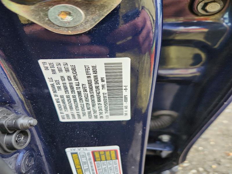 55113696 :رقم المزاد ، 7FARW2H52KE019112 vin ، 2019 Honda Cr-v مزاد بيع