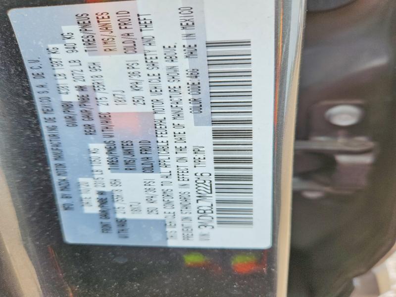 54584776 :رقم المزاد ، 3MVDMBCL7MM222916 vin ، 2021 Mazda Cx-30 مزاد بيع