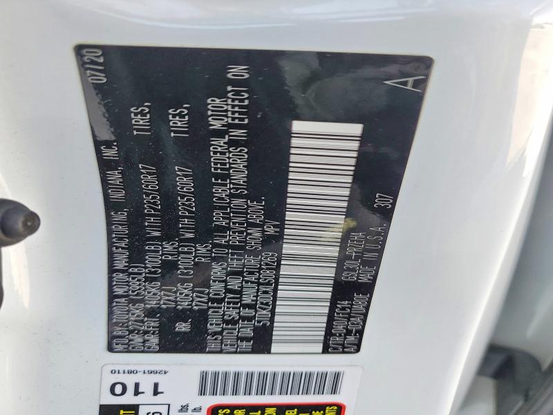 2020 Toyota Sienna მანქანა იყიდება აუქციონზე, vin: 5TDKZ3DCXLS081269, აუქციონის ნომერი: 54727266