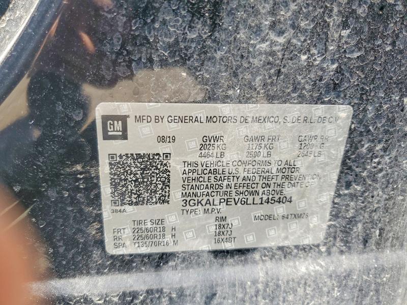 53771356 :رقم المزاد ، 3GKALPEV6LL145404 vin ، 2020 Gmc Terrain مزاد بيع