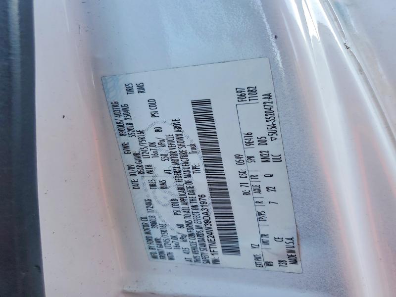 51788016 :رقم المزاد ، 1FTNE24W39DA31976 vin ، 2009 Ford Econoline مزاد بيع