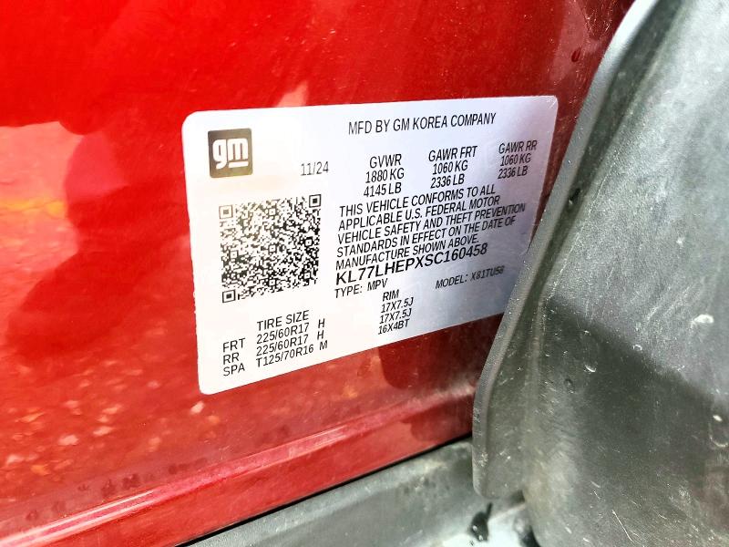 Продаж на аукціоні авто 2025 Chevrolet Trax, vin: KL77LHEPXSC160458, номер лоту: 55427946