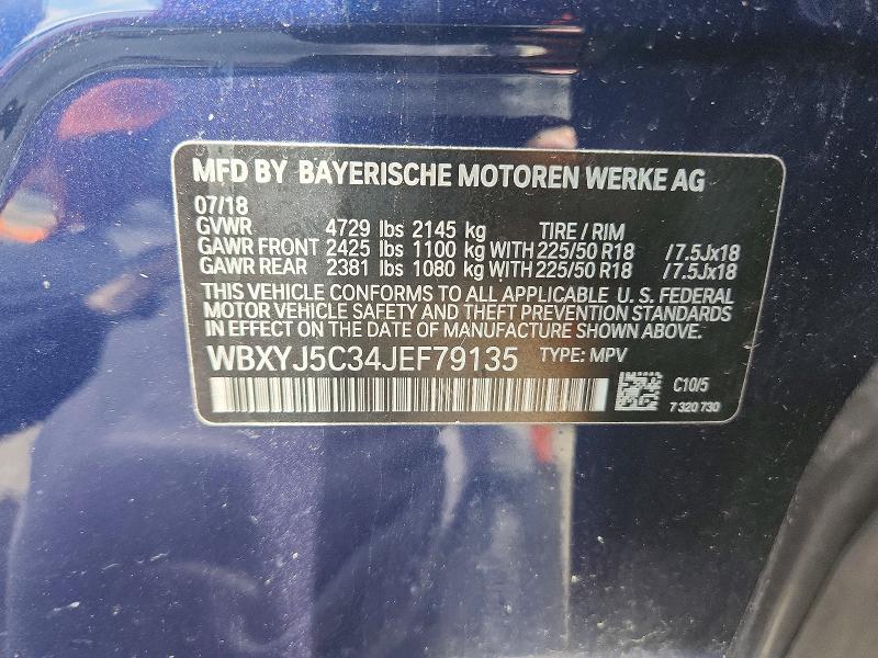 Продажа на аукционе авто 2018 Bmw X2, vin: WBXYJ5C34JEF79135, номер лота: 53273076