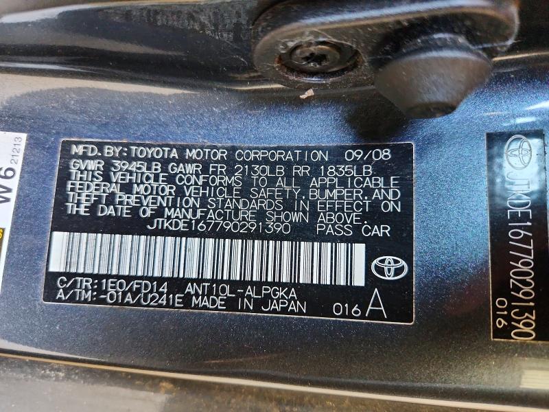 Продаж на аукціоні авто 2009 Scion Tc, vin: JTKDE167790291390, номер лоту: 53585306