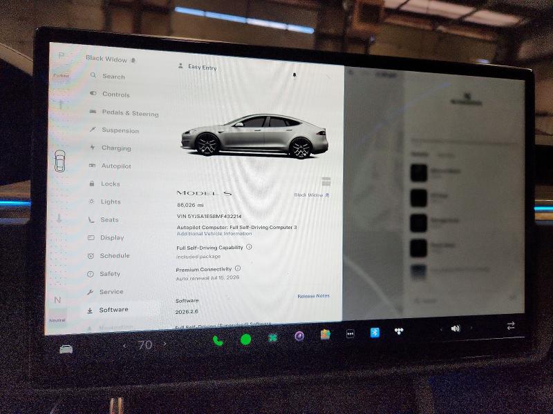 2021 Tesla Model S მანქანა იყიდება აუქციონზე, vin: 5YJSA1E58MF432214, აუქციონის ნომერი: 54756366