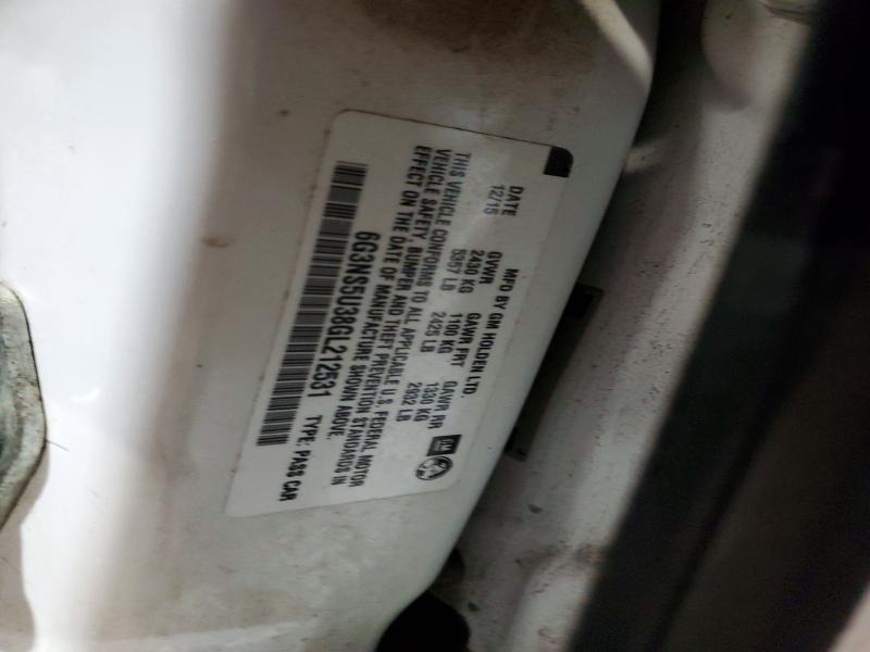 53387756 :رقم المزاد ، 6G3NS5U38GL212531 vin ، 2016 Chevrolet Caprice مزاد بيع