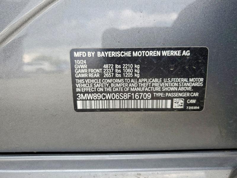 Продажа на аукционе авто 2025 Bmw 330xi, vin: 3MW89CW06S8F16709, номер лота: 53048216