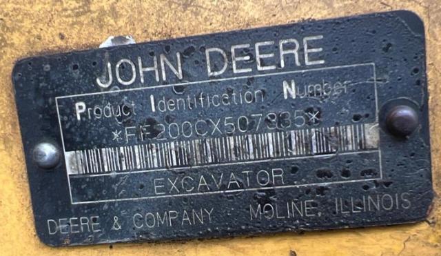 Продаж на аукціоні авто 2006 John Deere 200cx, vin: FF200CX507335, номер лоту: 53757096