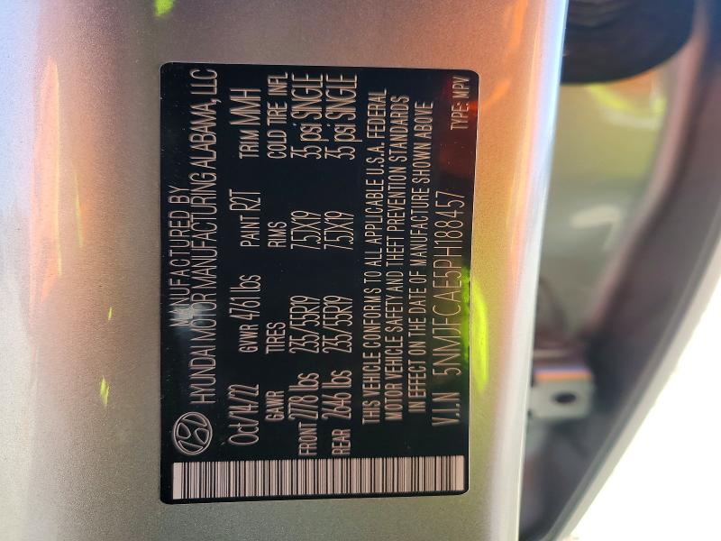 2023 Hyundai Tucson მანქანა იყიდება აუქციონზე, vin: 5NMJFCAE5PH188457, აუქციონის ნომერი: 52151496