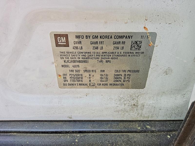 Aukcja sprzedaży 2017 Buick Encore, vin: KL4CJASB1HB059051, numer aukcji: 52094496