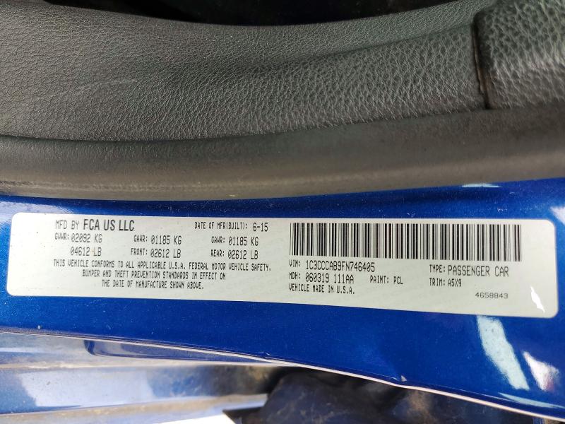 Продажа на аукционе авто 2015 Chrysler 200, vin: 1C3CCCAB9FN746405, номер лота: 79772235