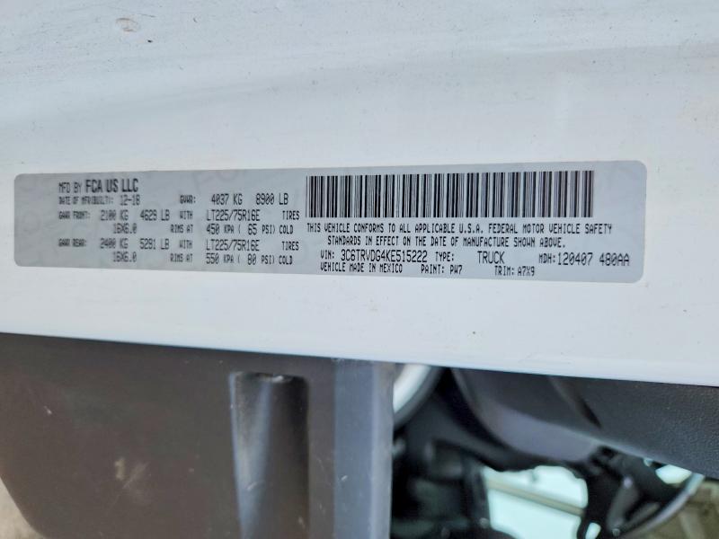 Продаж на аукціоні авто 2019 Ram Promaster 2500, vin: 3C6TRVDG4KE515222, номер лоту: 55962656