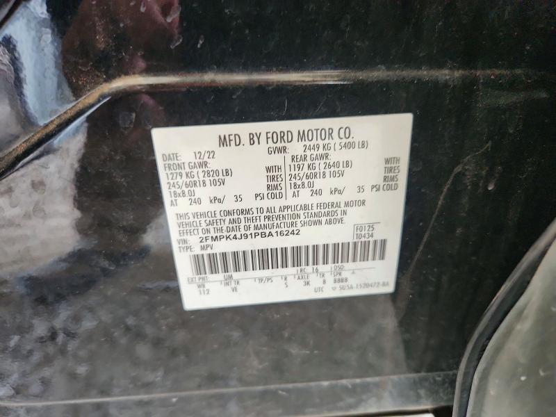 2023 Ford Edge მანქანა იყიდება აუქციონზე, vin: 2FMPK4J91PBA16242, აუქციონის ნომერი: 53425836