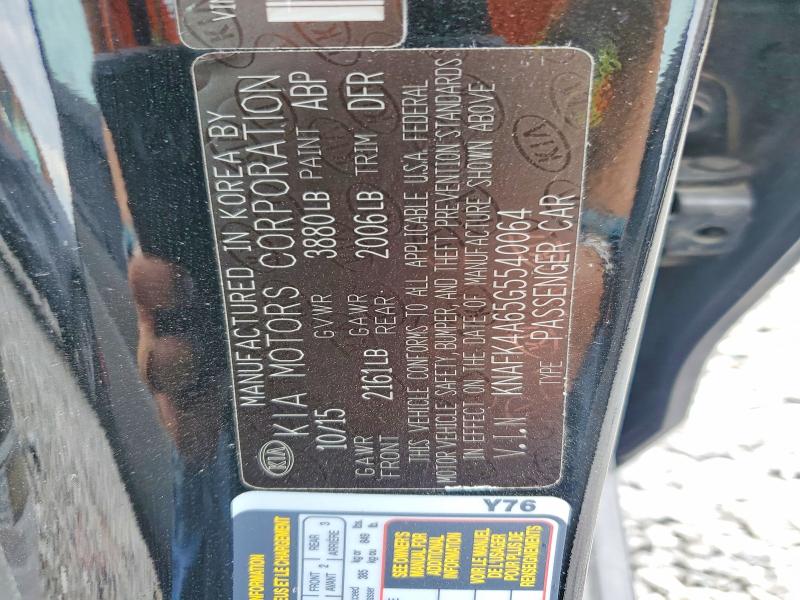 Aukcja sprzedaży 2016 Kia Forte, vin: KNAFK4A65G5540064, numer aukcji: 54057656