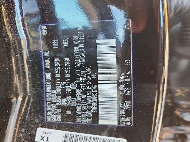 2021 Toyota Highlander მანქანა იყიდება აუქციონზე, vin: 5TDEBRCHXMS017767, აუქციონის ნომერი: 53024976