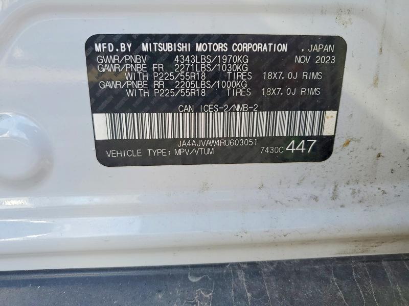 Продажа на аукционе авто 2024 Mitsubishi Rvr, vin: JA4AJVAW4RU603051, номер лота: 51757136