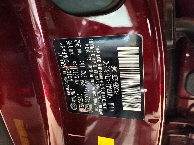 Продаж на аукціоні авто 2015 Hyundai Genesis, vin: KMHGN4JE4FU081390, номер лоту: 52755446