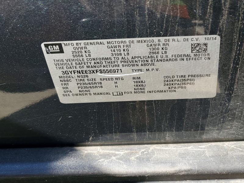 Продаж на аукціоні авто 2015 Cadillac Srx, vin: 3GYFNEE3XFS556971, номер лоту: 52864456