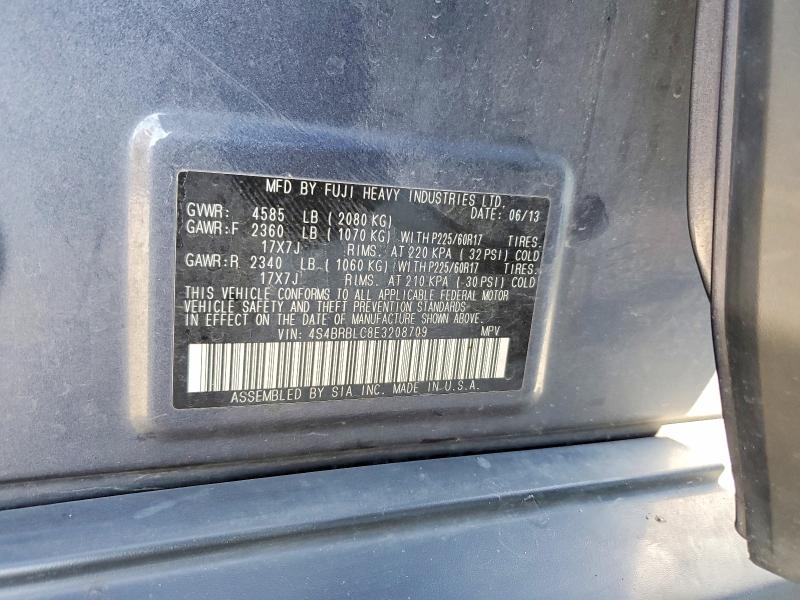 Aukcja sprzedaży 2014 Subaru Outback, vin: 4S4BRBLC8E3208709, numer aukcji: 53104356