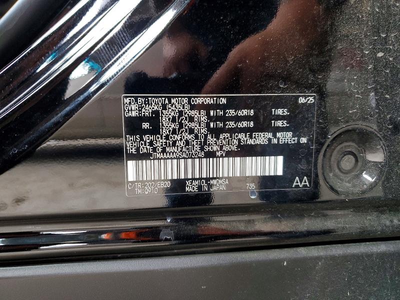 Продаж на аукціоні авто 2025 Toyota Bz4x, vin: JTMAAAAA9SA073248, номер лоту: 51660556