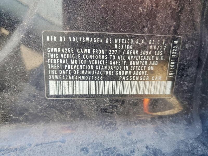 Продажа на аукционе авто 2017 Volkswagen Gti, vin: 3VW547AU4HM071888, номер лота: 52342316
