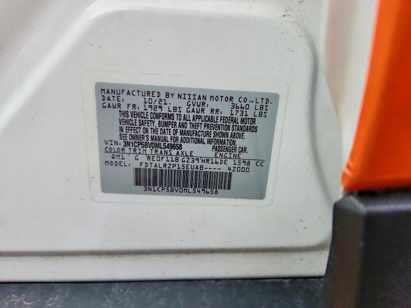Продаж на аукціоні авто 2021 Nissan Kicks, vin: 3N1CP5BV0ML549658, номер лоту: 53448286