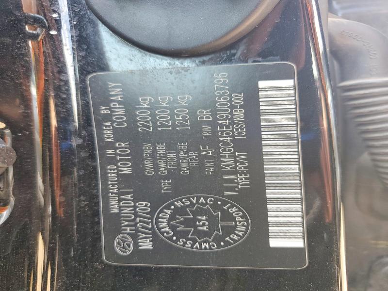 Продажа на аукционе авто 2009 Hyundai Genesis, vin: KMHGC46E49U063796, номер лота: 54837536