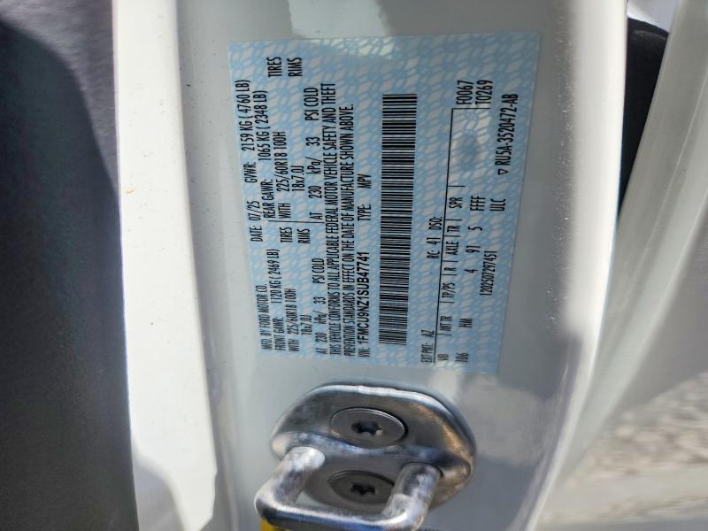 Aukcja sprzedaży 2025 Ford Escape, vin: 1FMCU9NZ1SUB47741, numer aukcji: 53513276