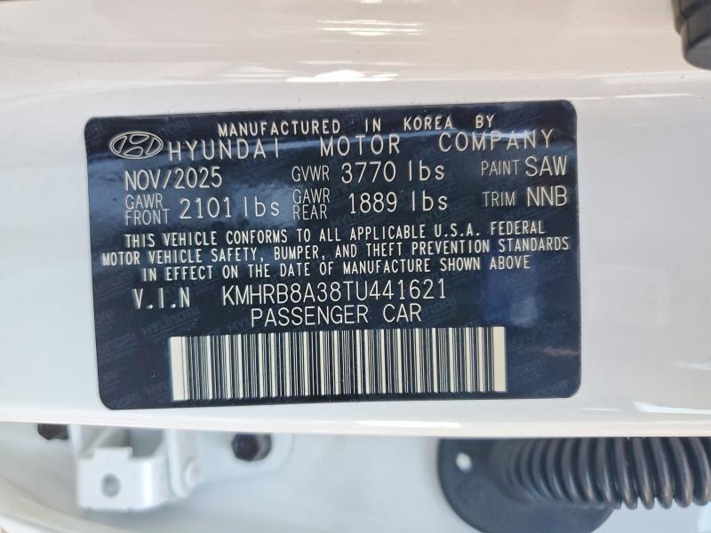 50501946 :رقم المزاد ، KMHRB8A38TU441621 vin ، 2026 Hyundai Venue مزاد بيع