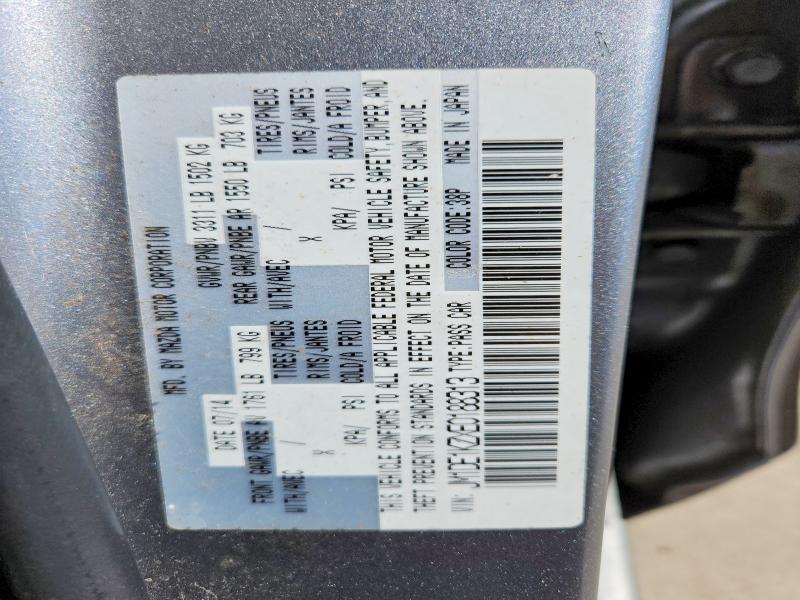 Aukcja sprzedaży 2014 Mazda Mazda2, vin: JM1DE1KZXE0188313, numer aukcji: 52036826