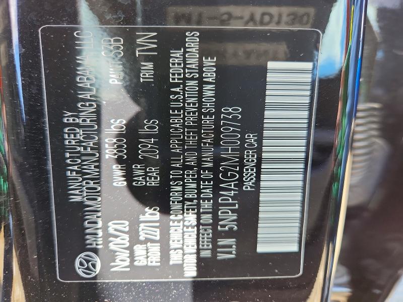 Продажа на аукционе авто 2021 Hyundai Elantra, vin: 5NPLP4AG2MH009738, номер лота: 53427836