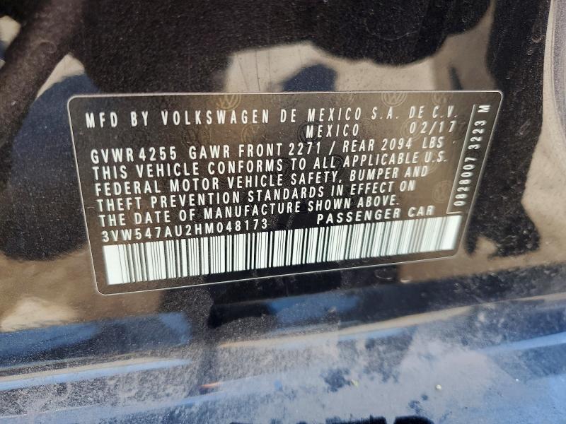 Aukcja sprzedaży 2017 Volkswagen Gti, vin: 3VW547AU2HM048173, numer aukcji: 53953176