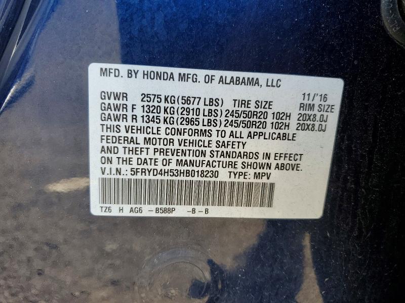 Aukcja sprzedaży 2017 Acura Mdx, vin: 5FRYD4H53HB018230, numer aukcji: 52767756