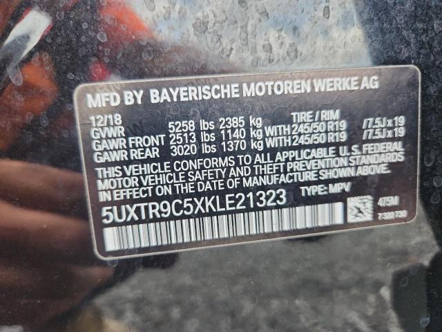 Aukcja sprzedaży 2019 Bmw X3, vin: 5UXTR9C5XKLE21323, numer aukcji: 52450506