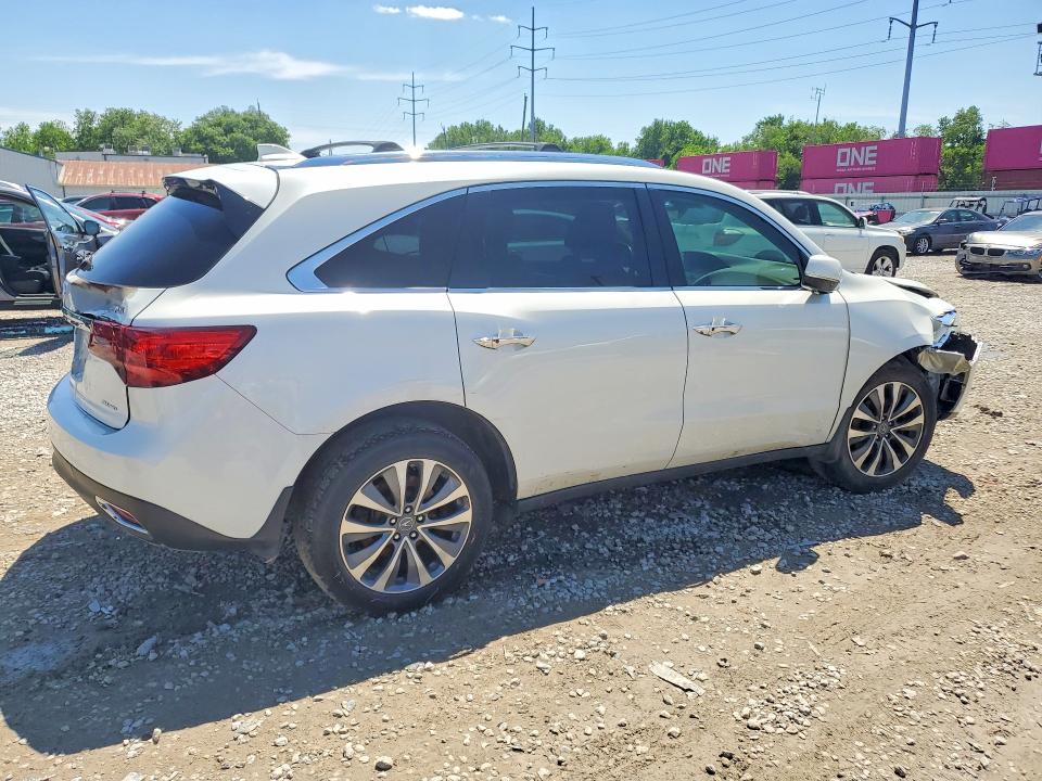 2016 Acura Mdx მანქანა იყიდება აუქციონზე, vin: 5FRYD4H63GB013729, აუქციონის ნომერი: 54651936