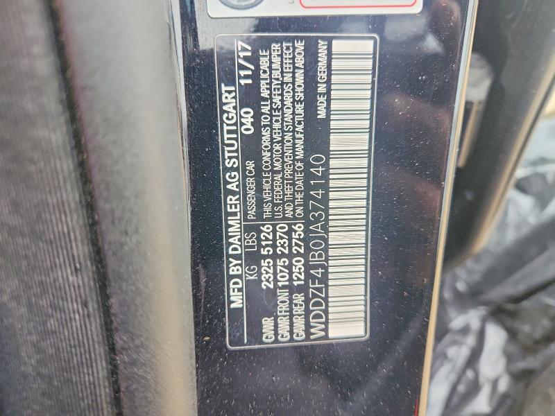 52988226 :رقم المزاد ، WDDZF4JB0JA374140 vin ، 2018 Mercedes-benz E مزاد بيع