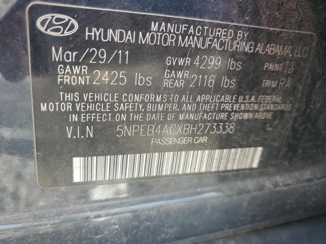 53363116 :رقم المزاد ، 5NPEB4ACXBH273338 vin ، 2011 Hyundai Sonata مزاد بيع