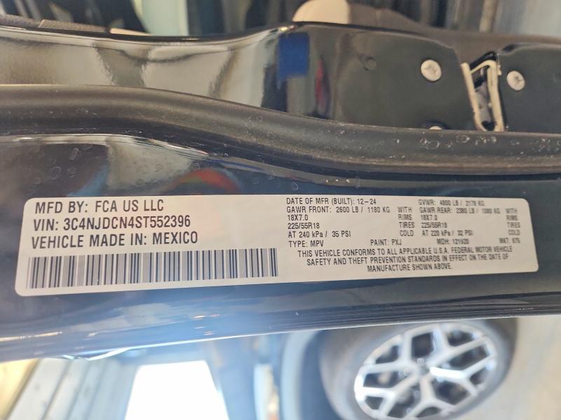 2025 Jeep Compass მანქანა იყიდება აუქციონზე, vin: 3C4NJDCN4ST552396, აუქციონის ნომერი: 53243226
