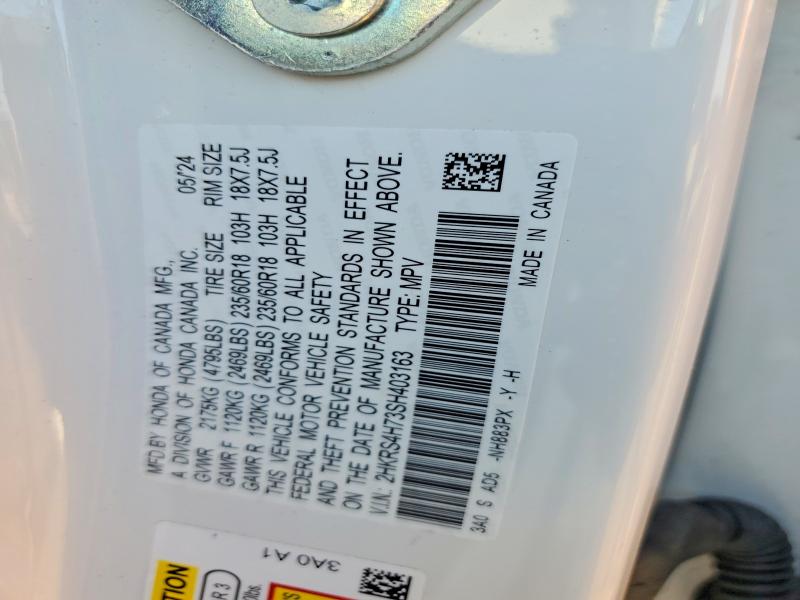 Aukcja sprzedaży 2025 Honda Cr-v, vin: 2HKRS4H73SH403163, numer aukcji: 54710236