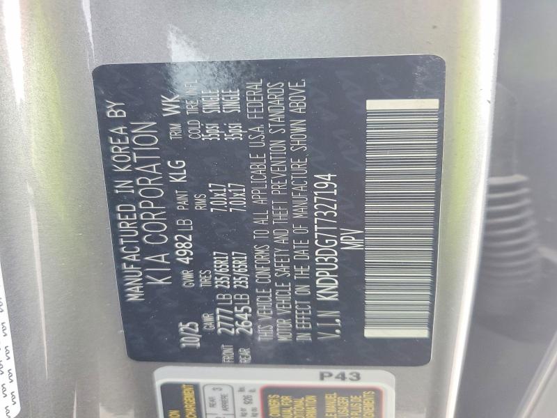 54094086 :رقم المزاد ، KNDPU3DG7T7327194 vin ، 2026 Kia Sportage مزاد بيع