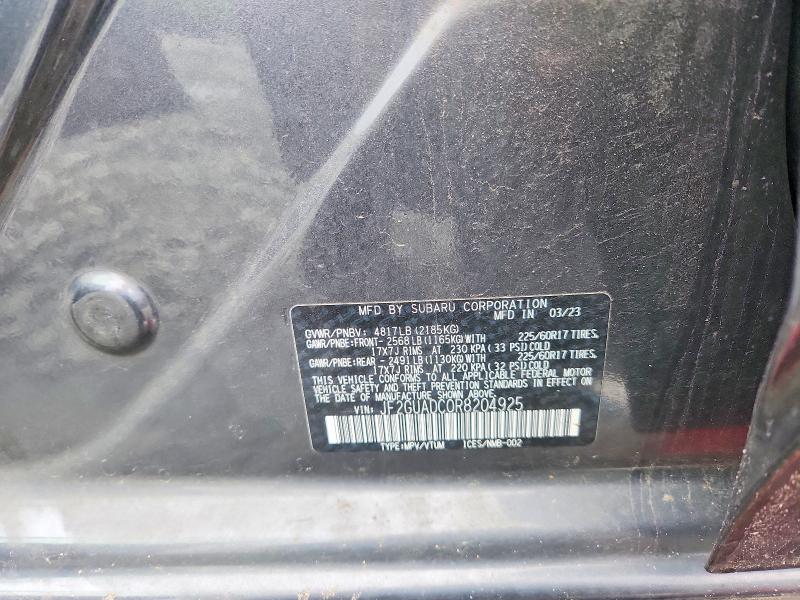 Продажа на аукционе авто 2024 Subaru Crosstrek, vin: JF2GUADC0R8204925, номер лота: 54323416