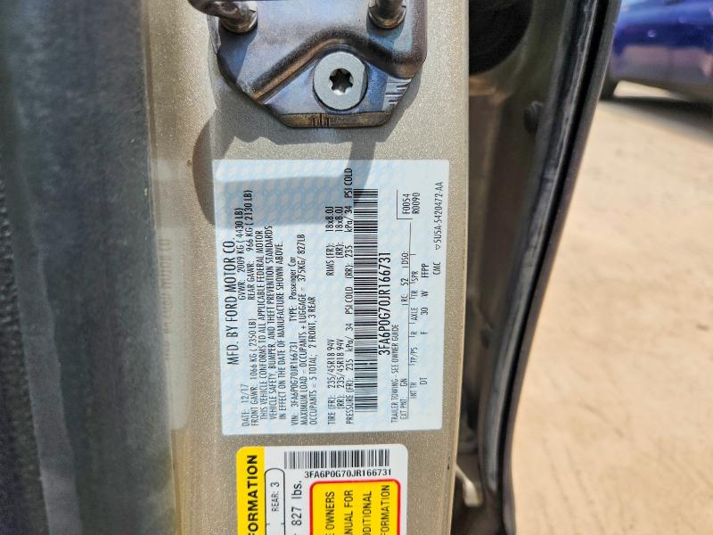 Продажа на аукционе авто 2018 Ford Fusion, vin: 3FA6P0G70JR166731, номер лота: 53829466
